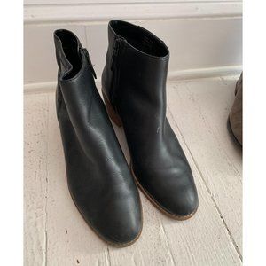 Franco Sarto Black Ankle Booties Size 10.5